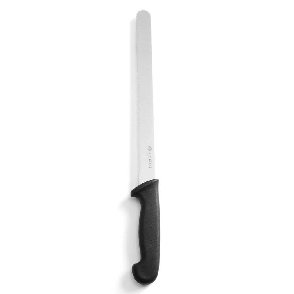 843000 Broodmes 250/380mm RVS Zwart PP Heft Hendi 1 st