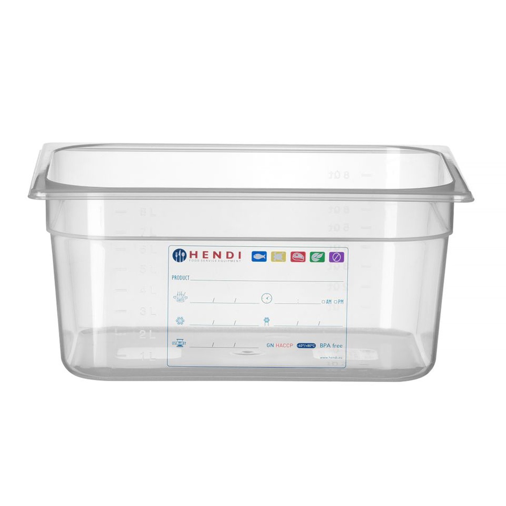 Gastro Normbak 1/2 - 150Mm - Haccp - Hendi - 880166