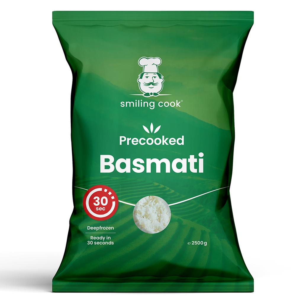 Rijst Basmati Gekookt Smiling Cook 2,5 kg