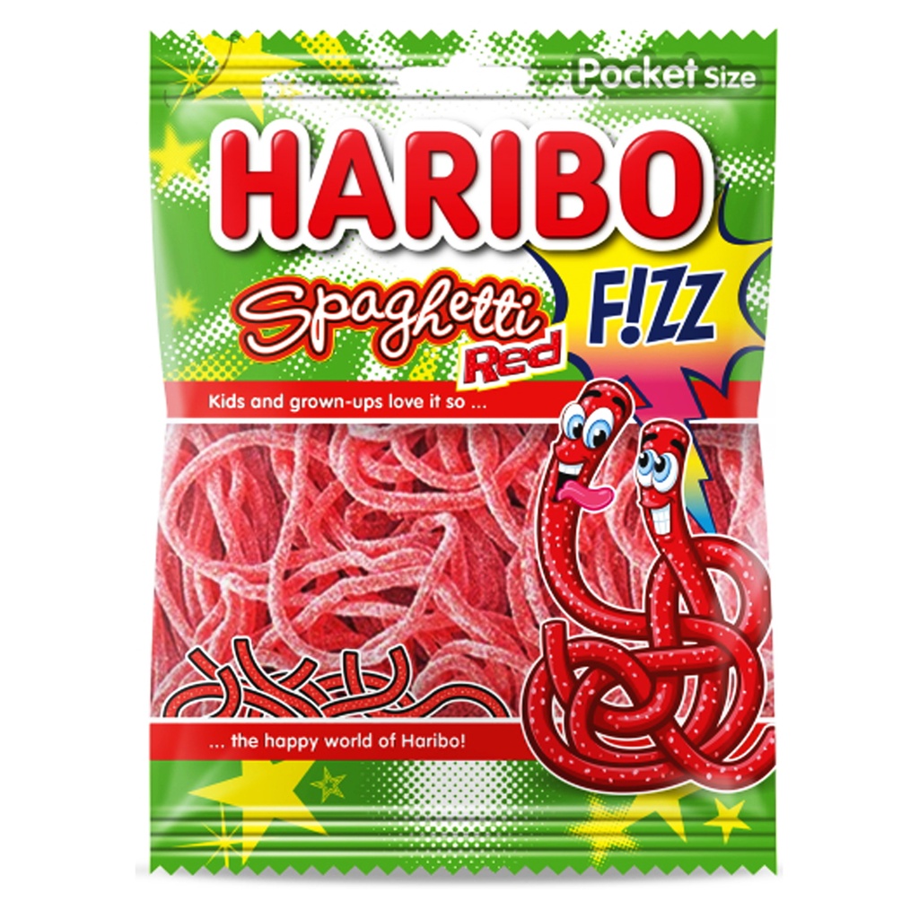 Spaghetti Red Fizz 28x70gr Haribo