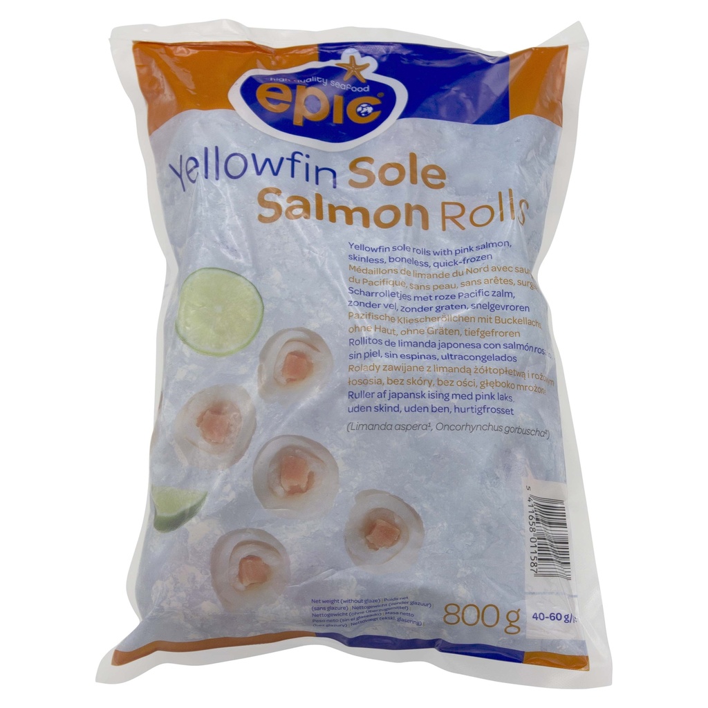 Plaice Rolled Fillets 40-60 gr/pc Epic 800 gr