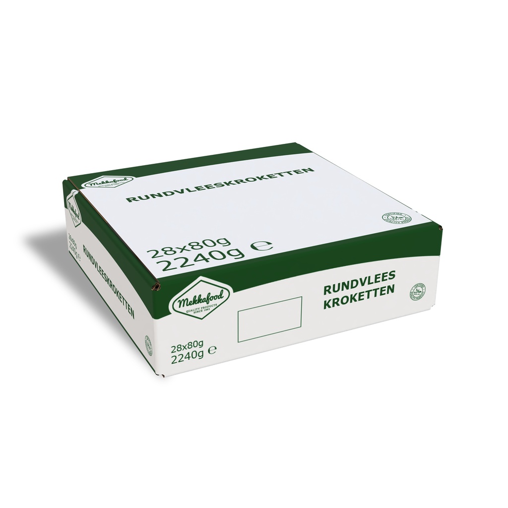 Croquettes Horéca Mekkafood 28 x 80 gr