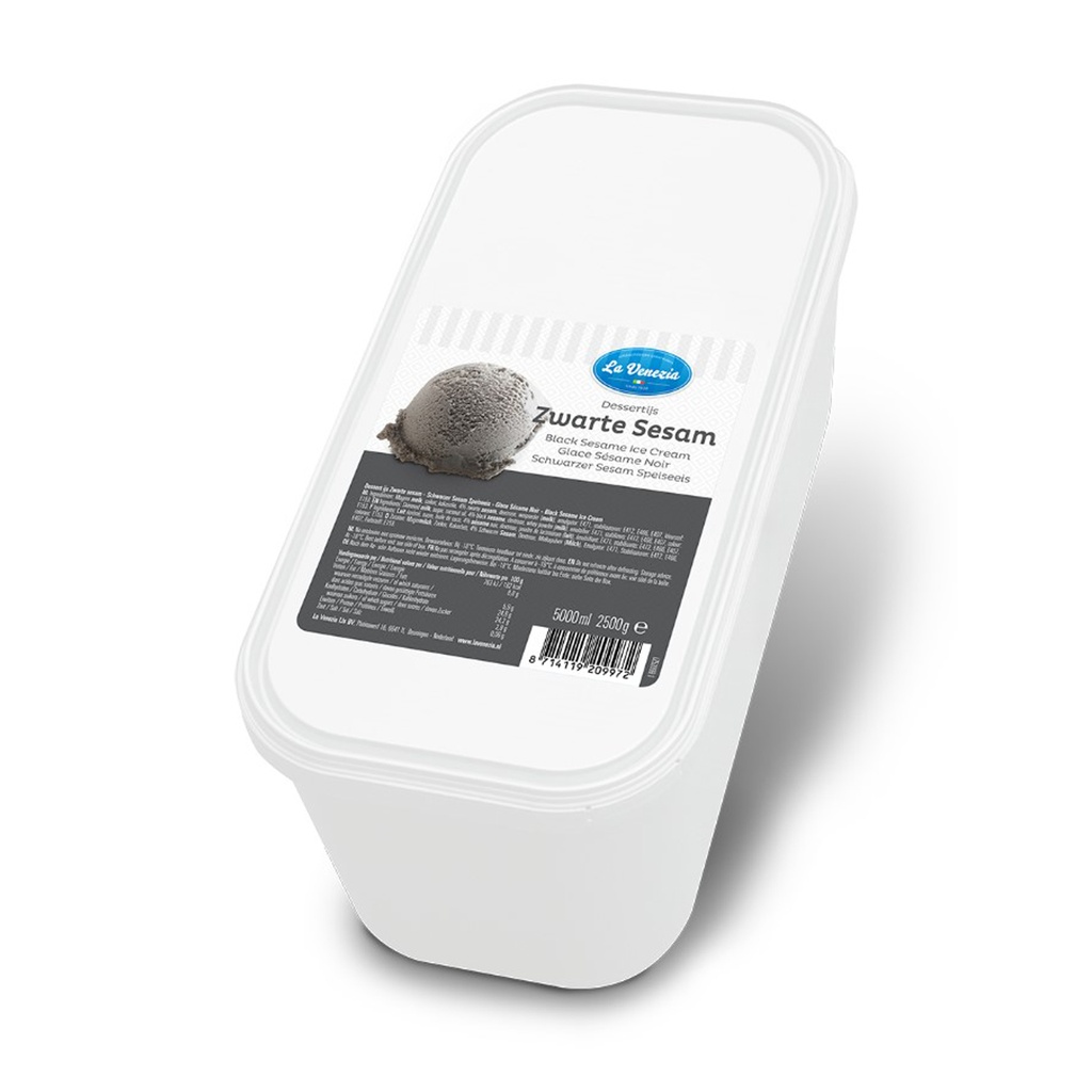 Glace Sésame Noir La Venezia 5 L