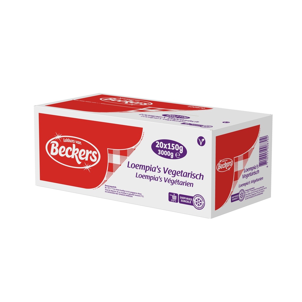 Springroll vegetarian Beckers 20 x 150 gr