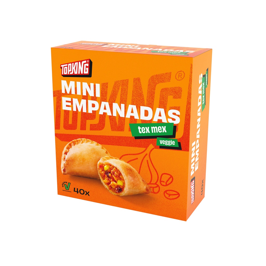 Mini Empanadas Vegetarische Tex Mex 40x20 gr Topking
