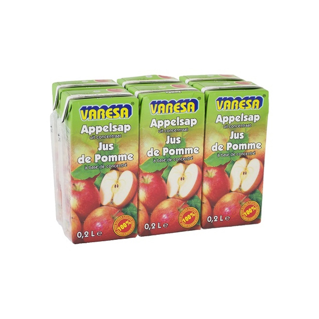 Apple Juice Varesa Cartons 6 × 0.2 L