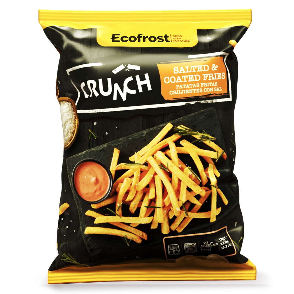 Frites Eco Crunch Maxicrisp 9 x 9 mm Surgelé 4 x 2.5 kg