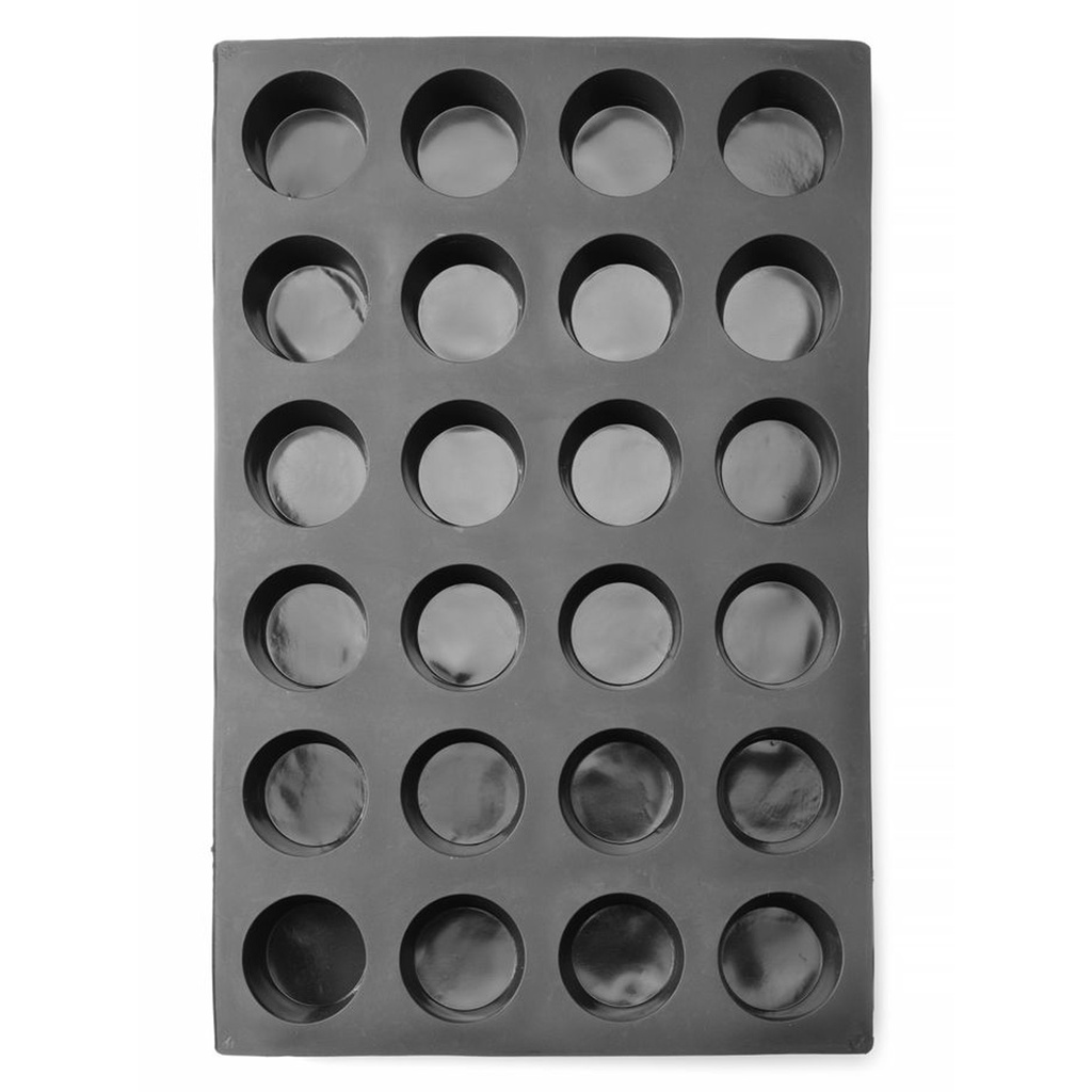 677223 Silicone Baking Mould ø 7 cm Muffins 24 Indents Hendi 570 x 375 x 40 mm