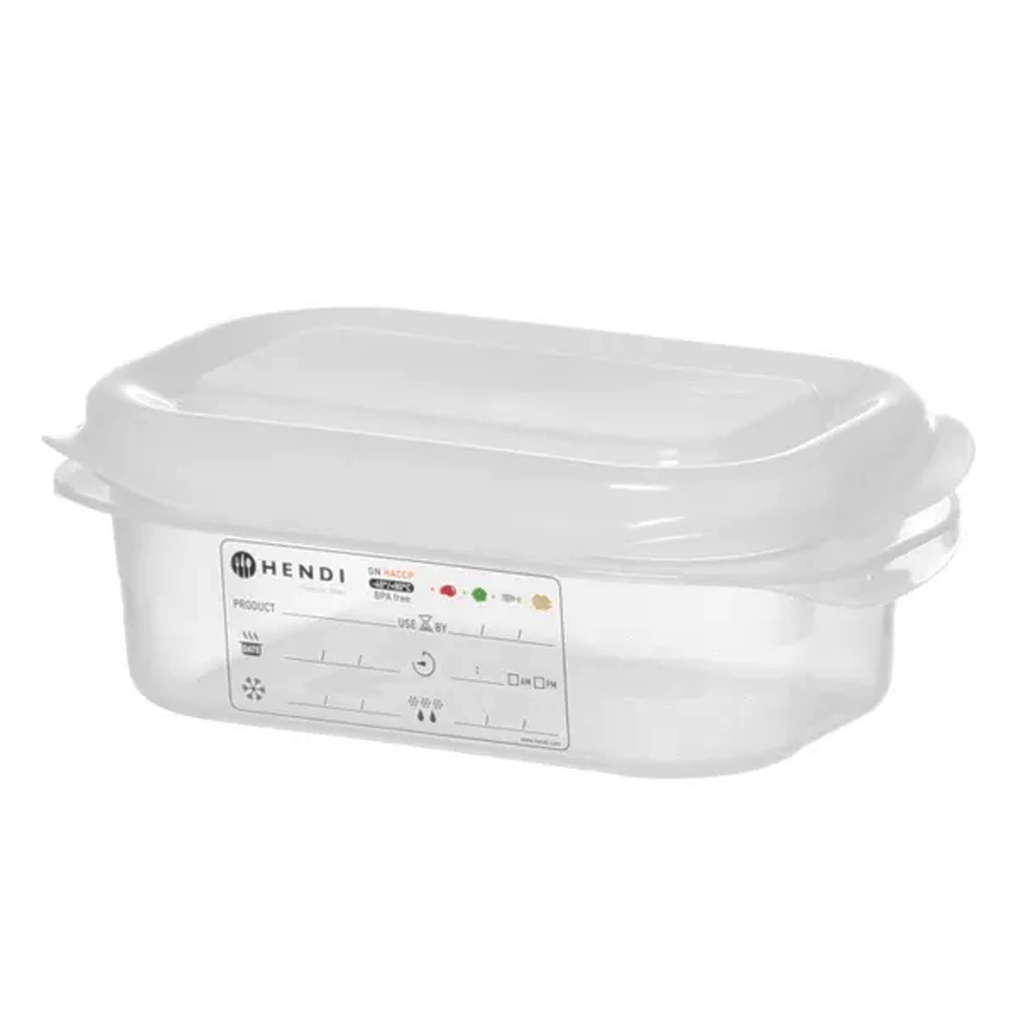 873120 Container Polypropyleen + Lid GN 1/9 Hendi 0,6 L