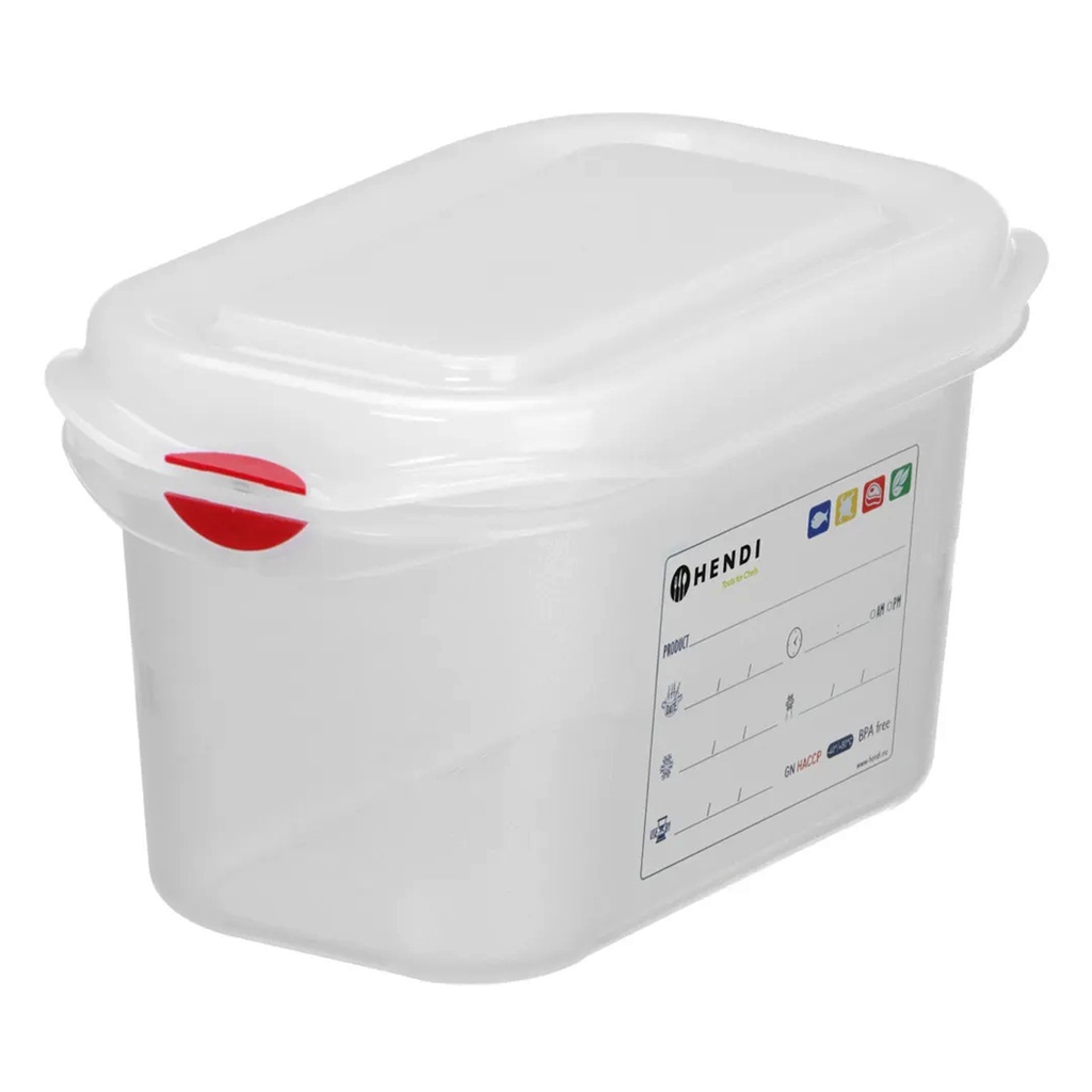 873137 Container Polypropyleen + Deksel GN 1/9 Hendi 1 L