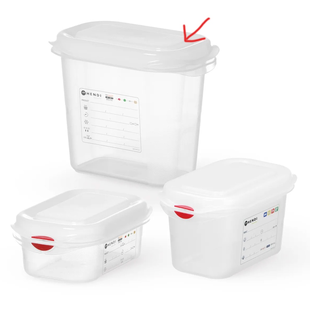 873144 Container Polypropyleen + Deksel GN 1/9 Hendi 1,5 L
