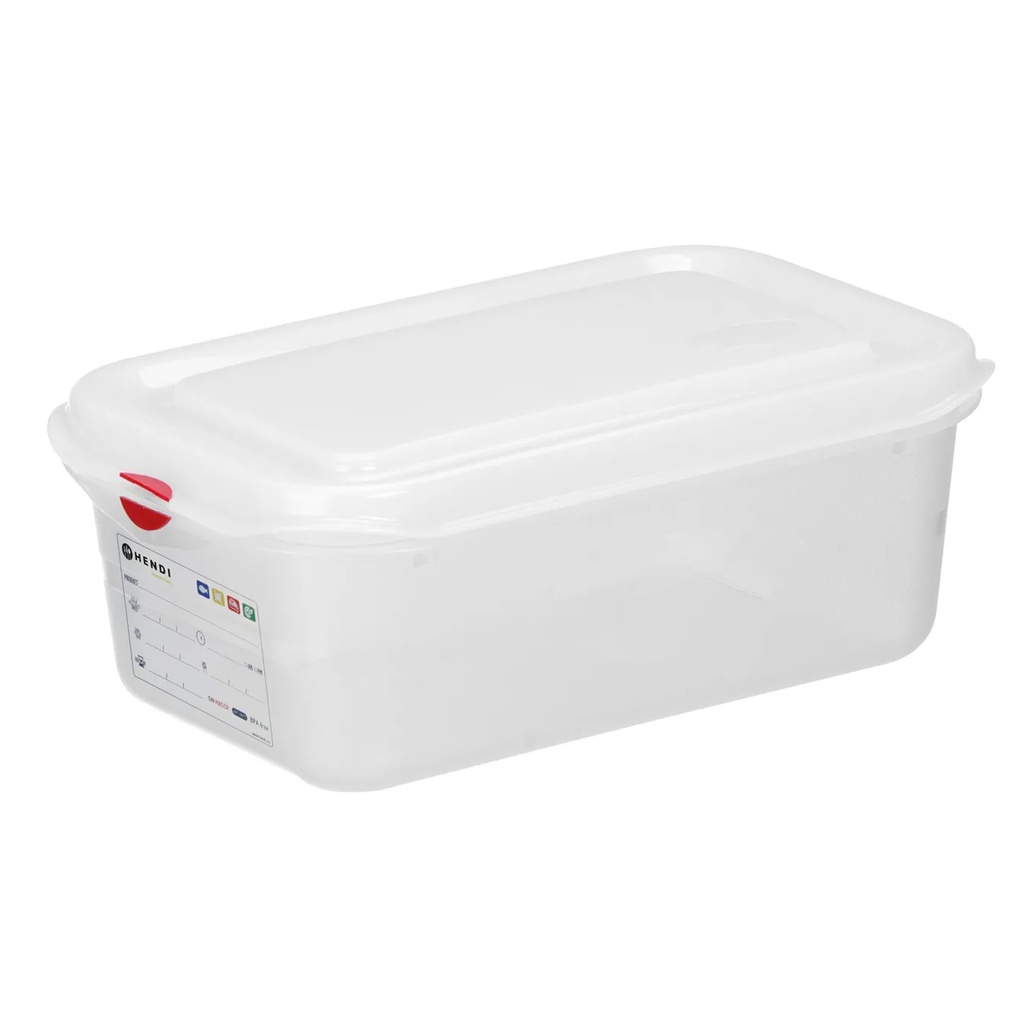 873199 Container Polypropyleen + Deksel GN 1/4 Hendi 2,8 L 