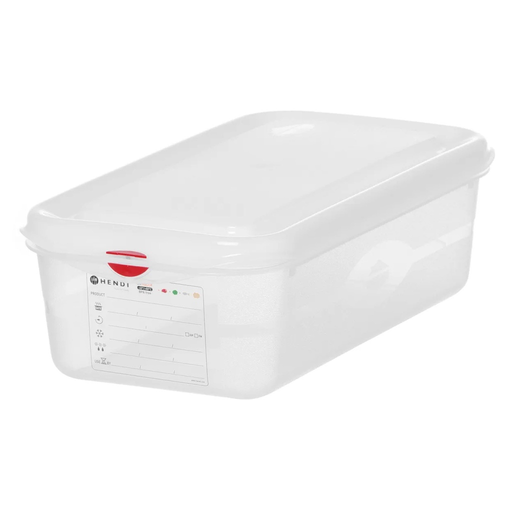 873236 Polypropylene Container + Lid GN 1/3 Hendi 4 L