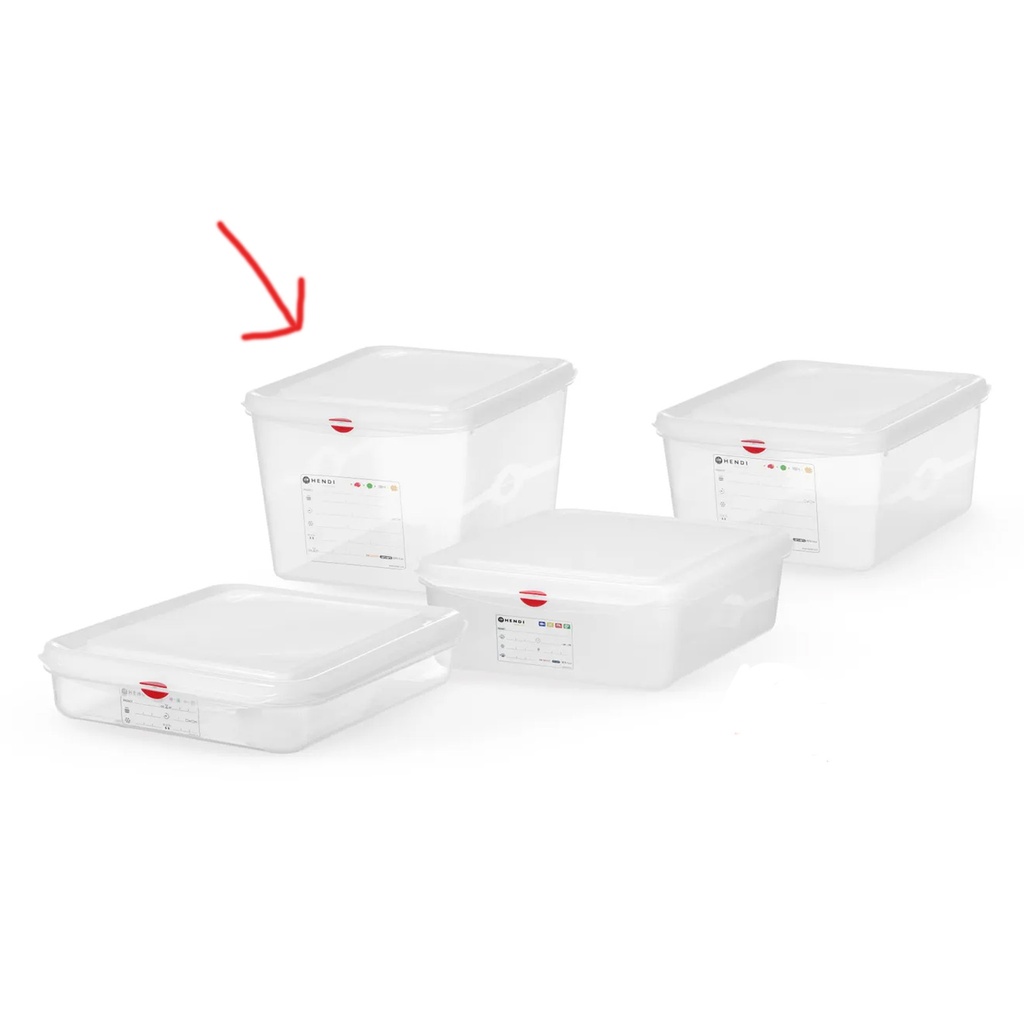 873281 Container Polypropyleen + Deksel GN 1/2 Hendi 12,5 L