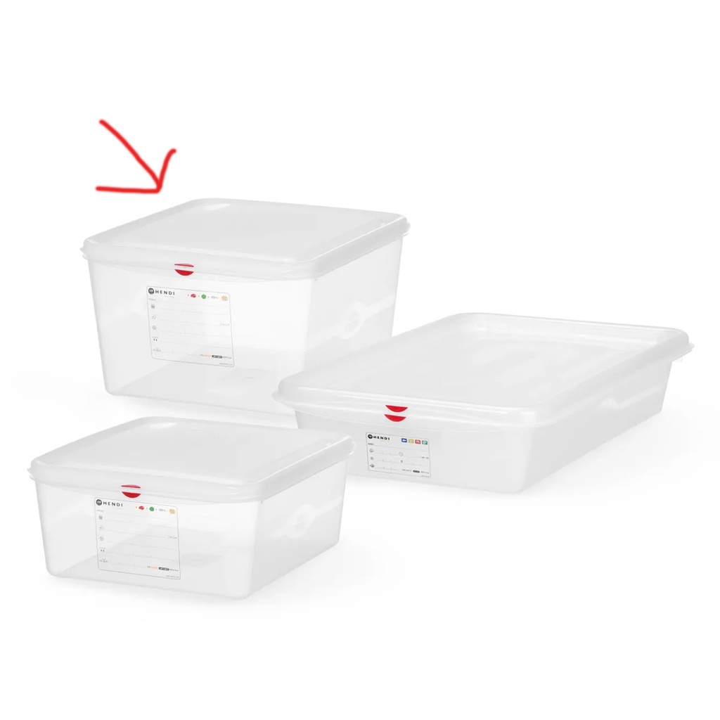 873328 Container Polypropyleen + Deksel GN 2/3 Hendi 19 L 