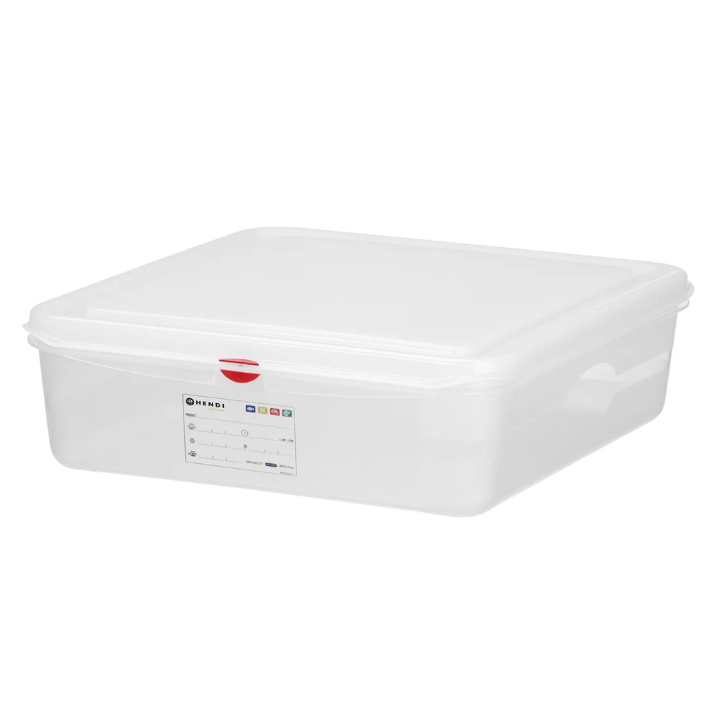 873342 Polypropylene Container + Lid GN 1/1 Hendi 13L