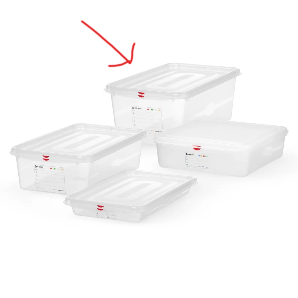 873366 Container Polypropyleen + Deksel GN 1/1 Hendi 28 L
