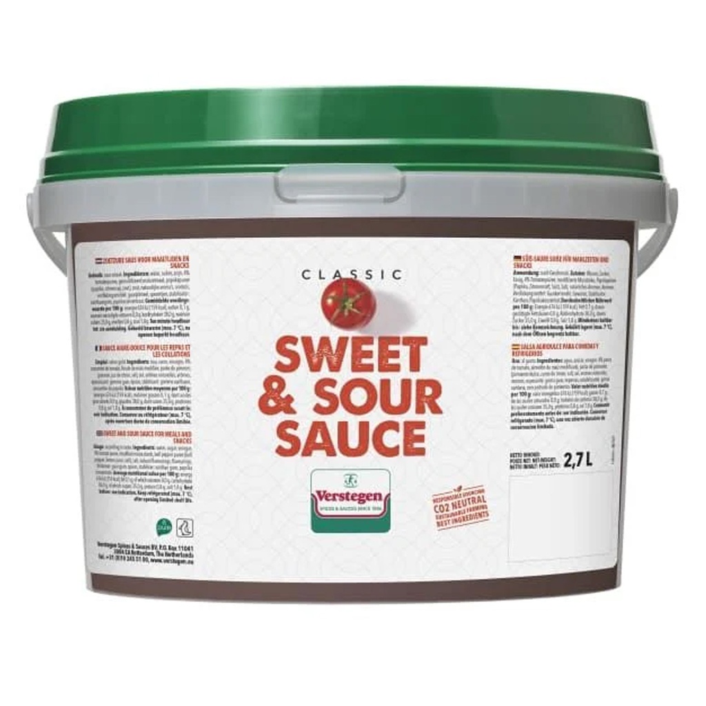 Classic Sweet & Sour Sauce Verstegen 2,70 L