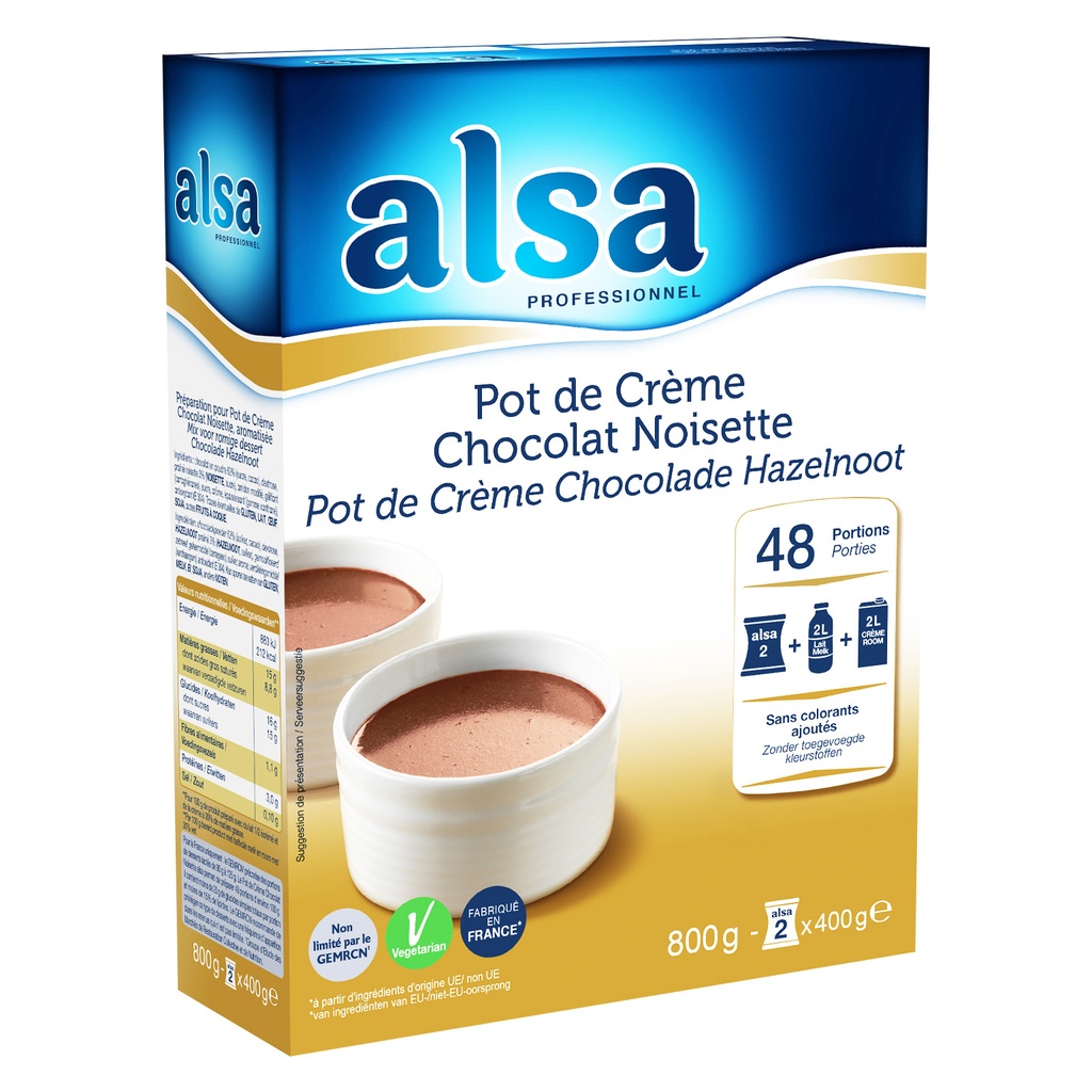 Pot de Crème Hazelnut Chocolate ALSA Dr. Oetker 800 gr