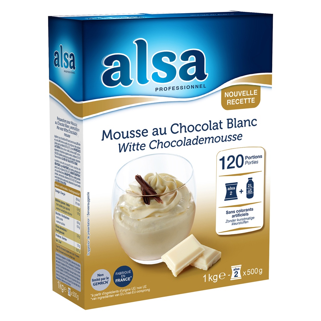 Mousse White Chocolate ALSA Dr. Oetker 1 kg