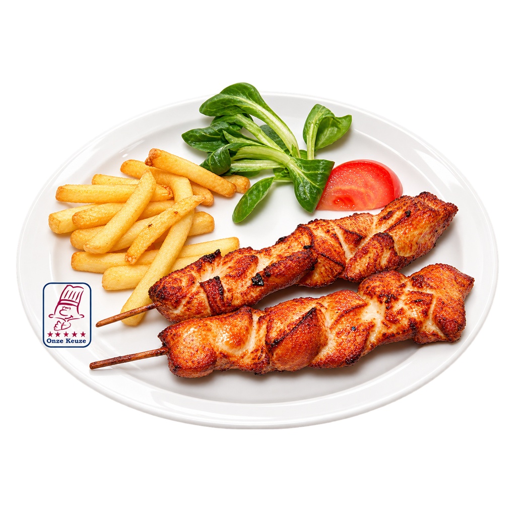 Voorgegaarde Kippenbrochet 100 gr Halal Rucofoods 4 x 2,5 kg