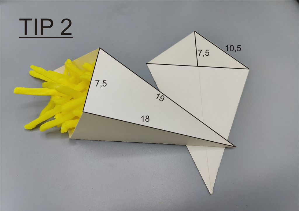 Tipzakken - T2 Karton 185 x 195 mm - 1000 st
