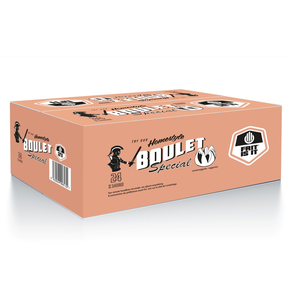 Gehaktbal Boulet Speciale Frit is it 24 x 140 gr