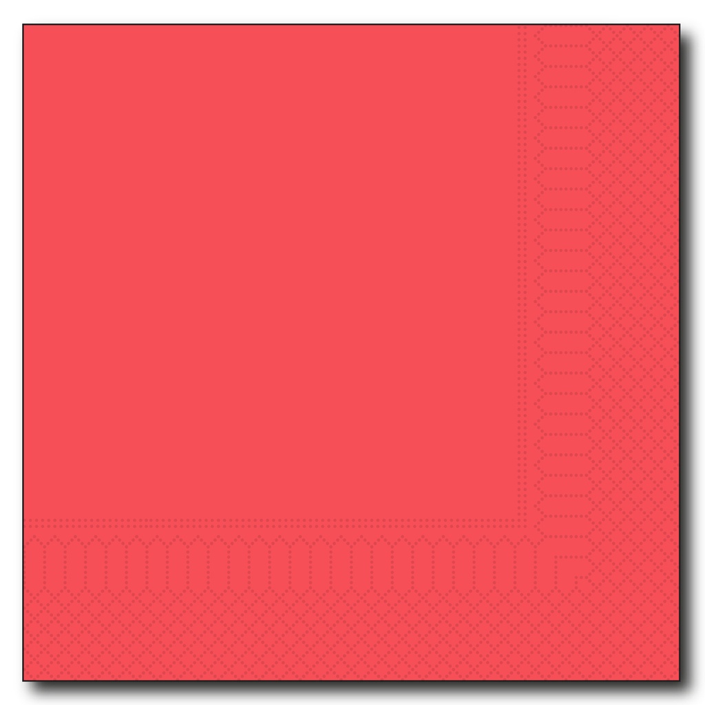 Servet Rood (33x33cm) 2 lg 100 st