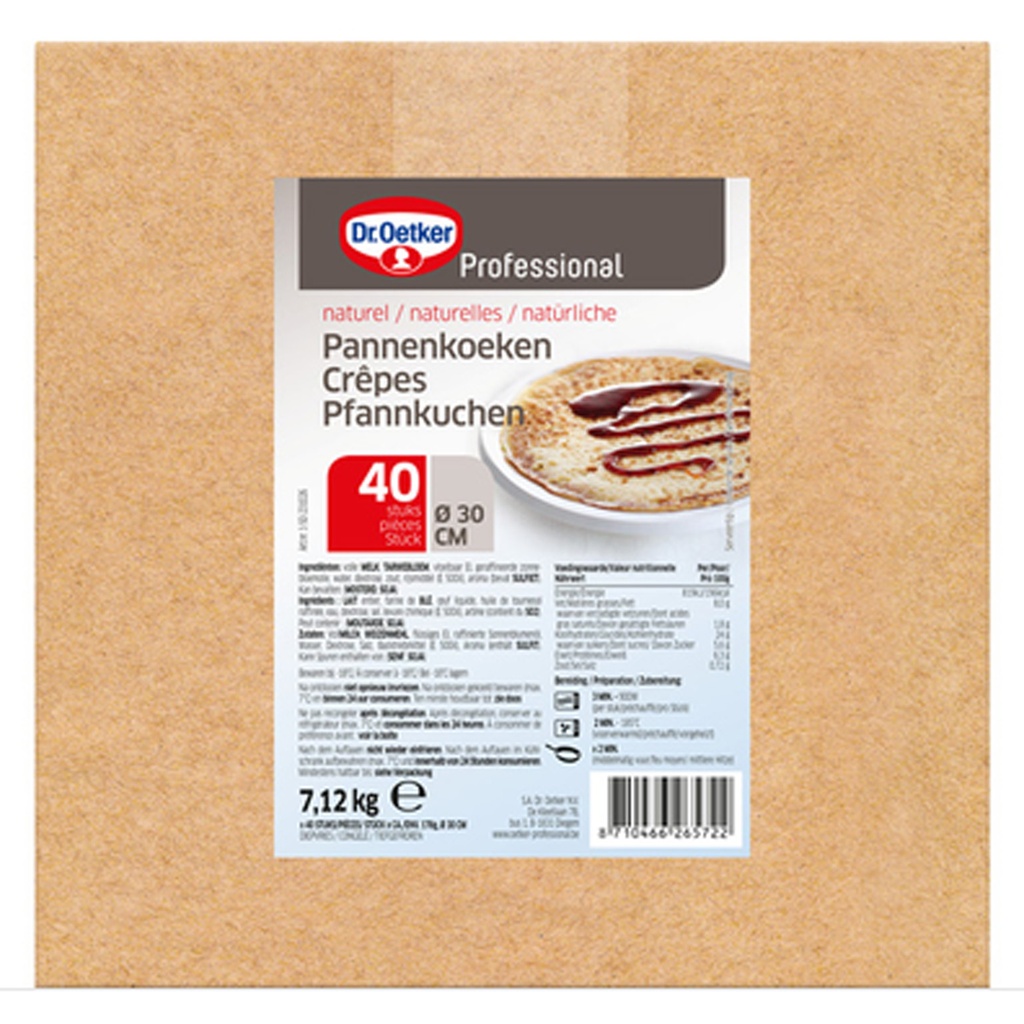 Pancakes 30 cm Dr. Oetker 40 x 178 gr