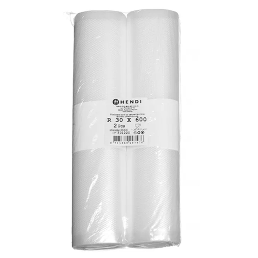 297476 Vacuumverpakkingszakken Relief 75 mu 300 x 400 mm Hendi 100 st