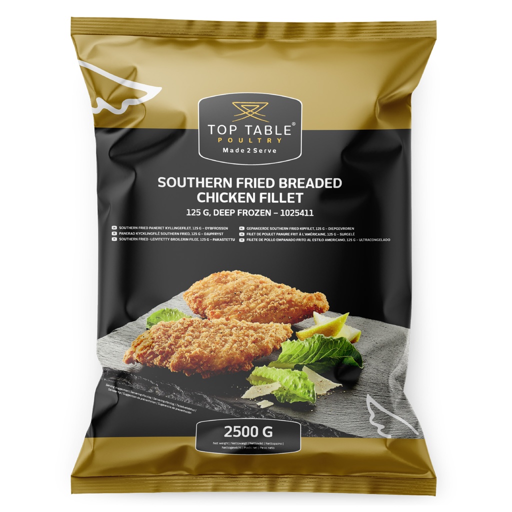 1025411 Filet de poulet Southern Fried Top Table 2,5 kg