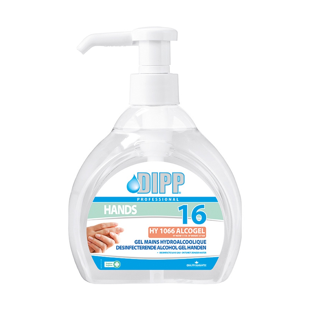 Gel Mains Hydro Alcoholique Dipp (16) 500 ml