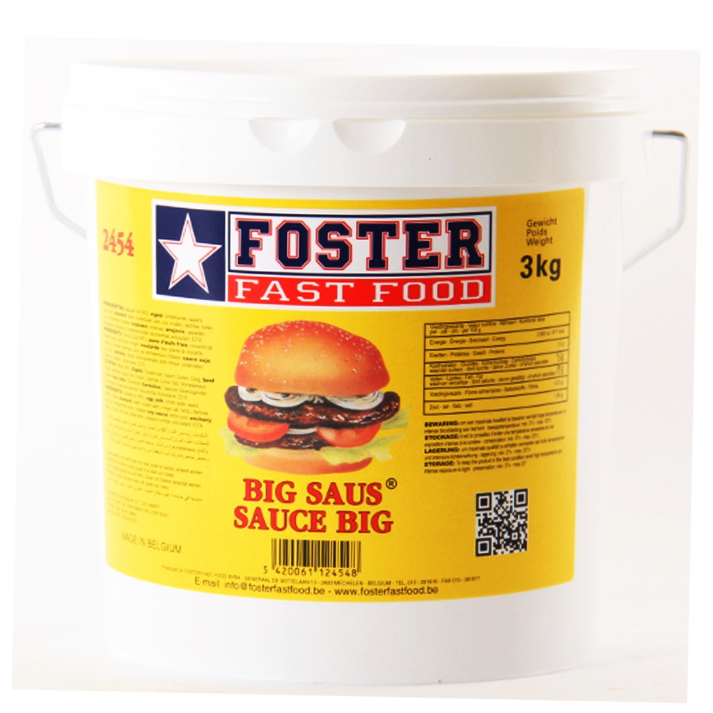 Hamburger Saus Big Foster Fast Food 3 kg