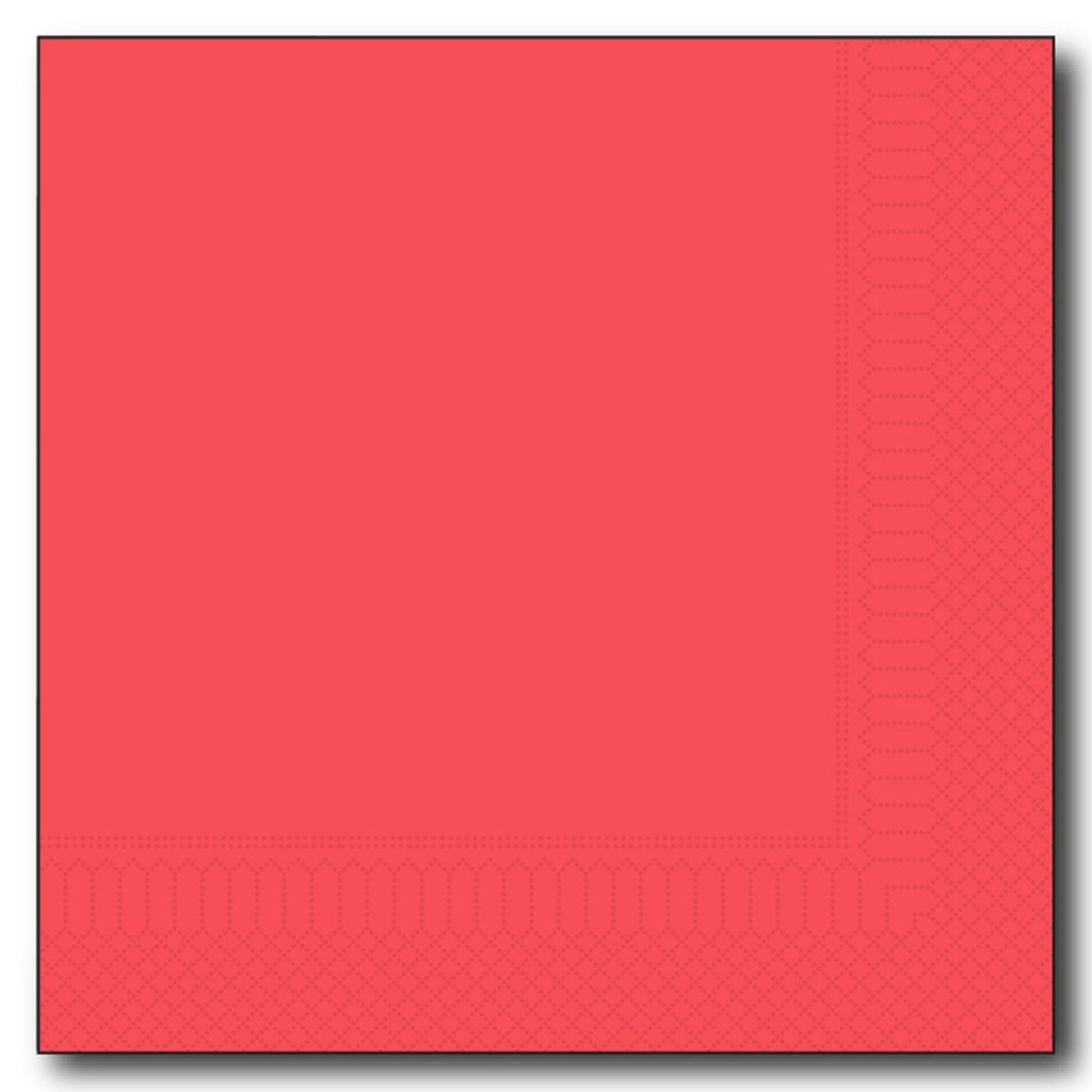 Serviet 25 cm/2 - 1/4 - Rood - Gautier 200 st