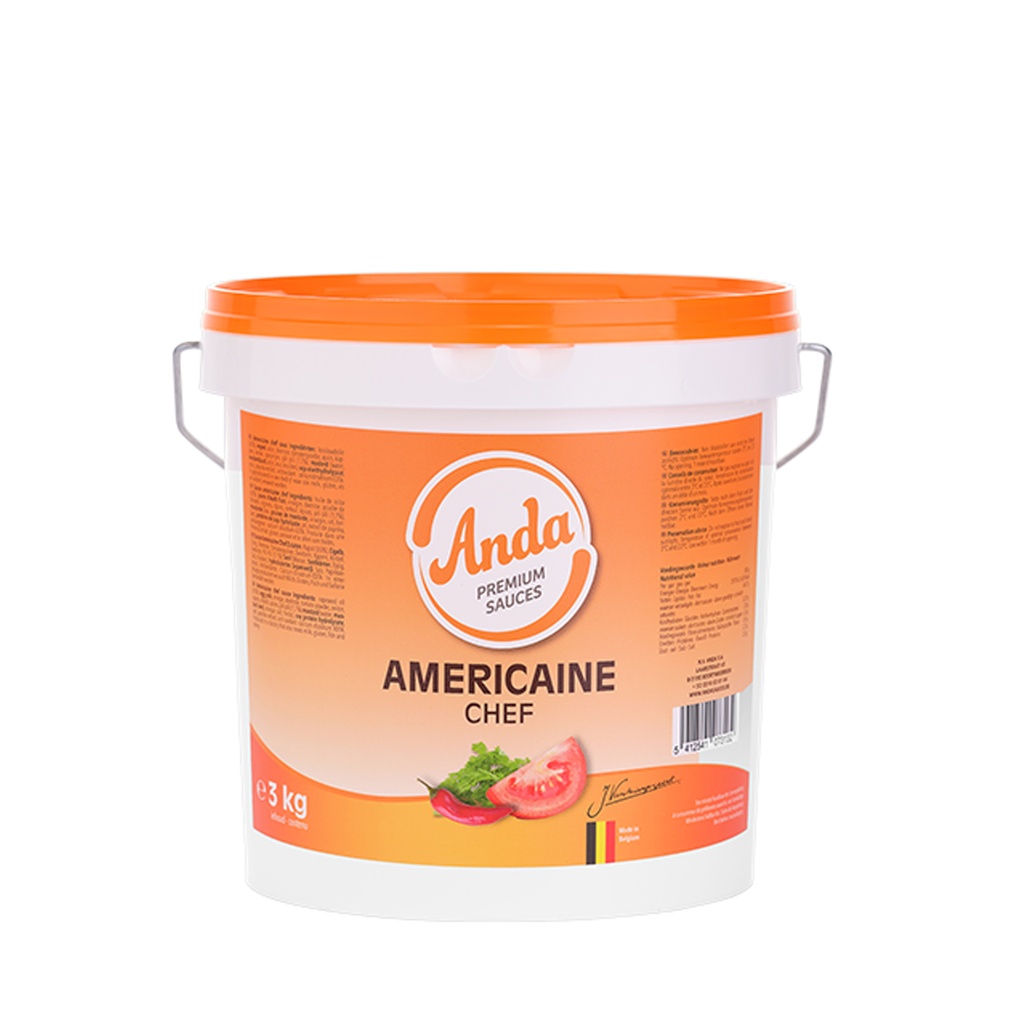 Americaanse Saus Chef Anda Emmer 3 L