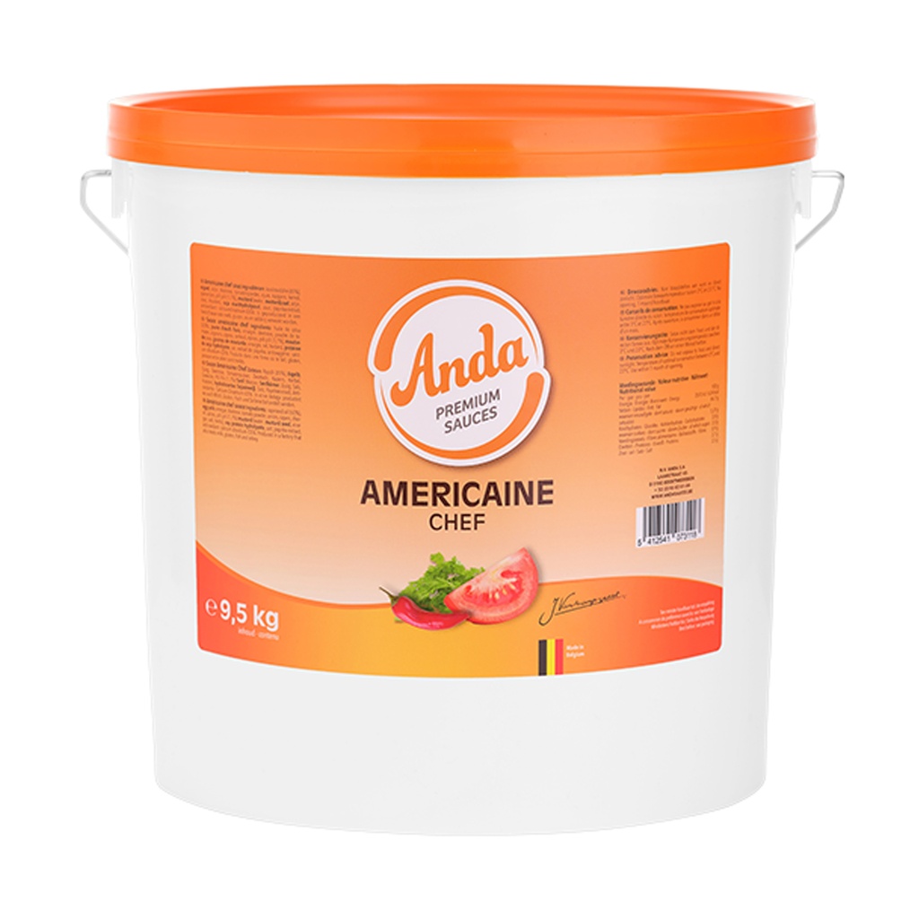 Americaanse Saus Chef Anda Emmer 9,5 kg