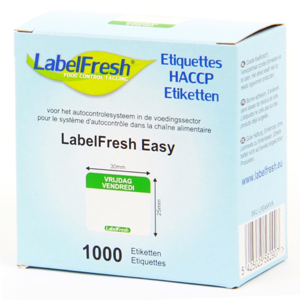Labelfresh Easy - Vrijdag - 1000 st