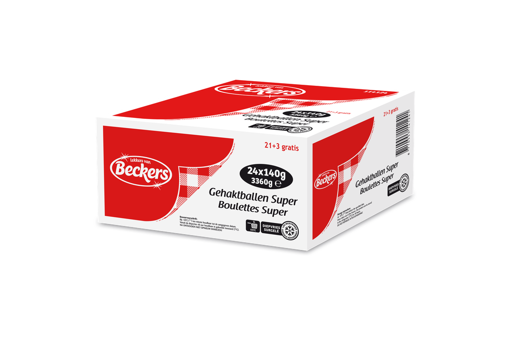 Meatball Super Beckers 24 (21 +  3) x 140 gr