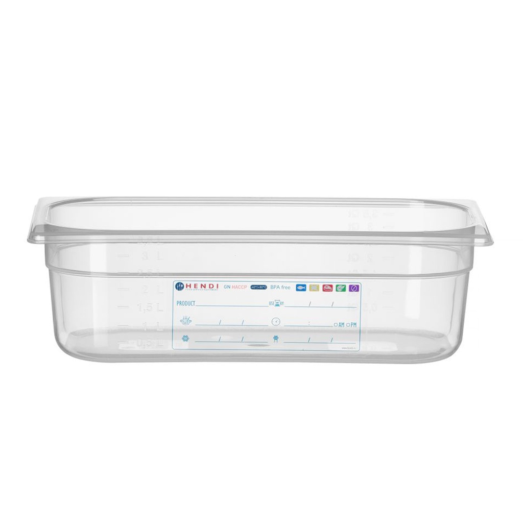 Gastro Normbak 1/3 - Pp - 100Mm - Hendi - 880272