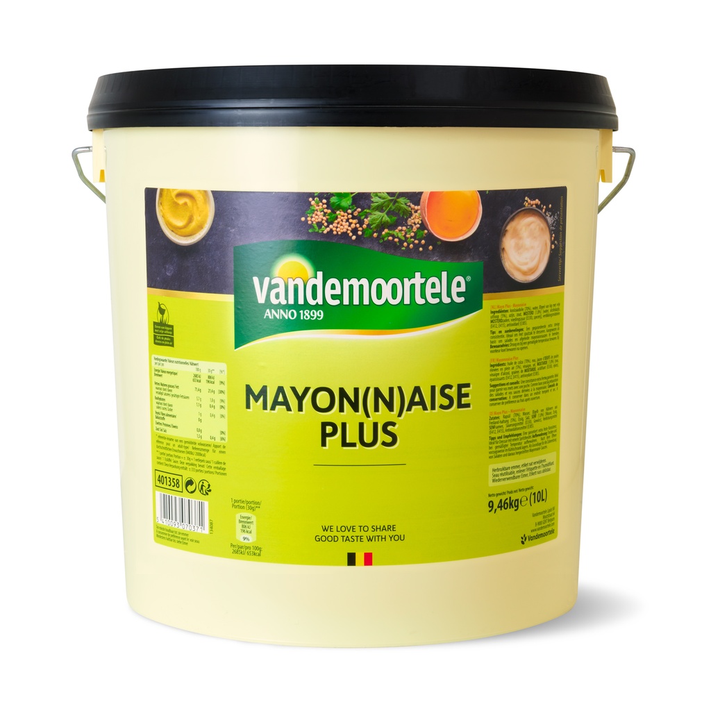 Mayonaise Plus - Vandemoortele -  10 l