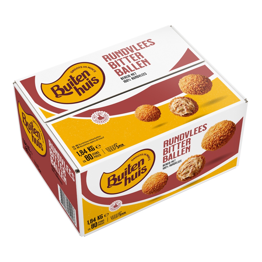 Bitterballen Klassiek Rundsvlees Buitenhuis 80 x 23 gr