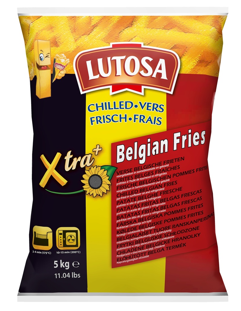 Frites 12 mm Frais  xtr + Lutosa 2 x 5 kg - Frais