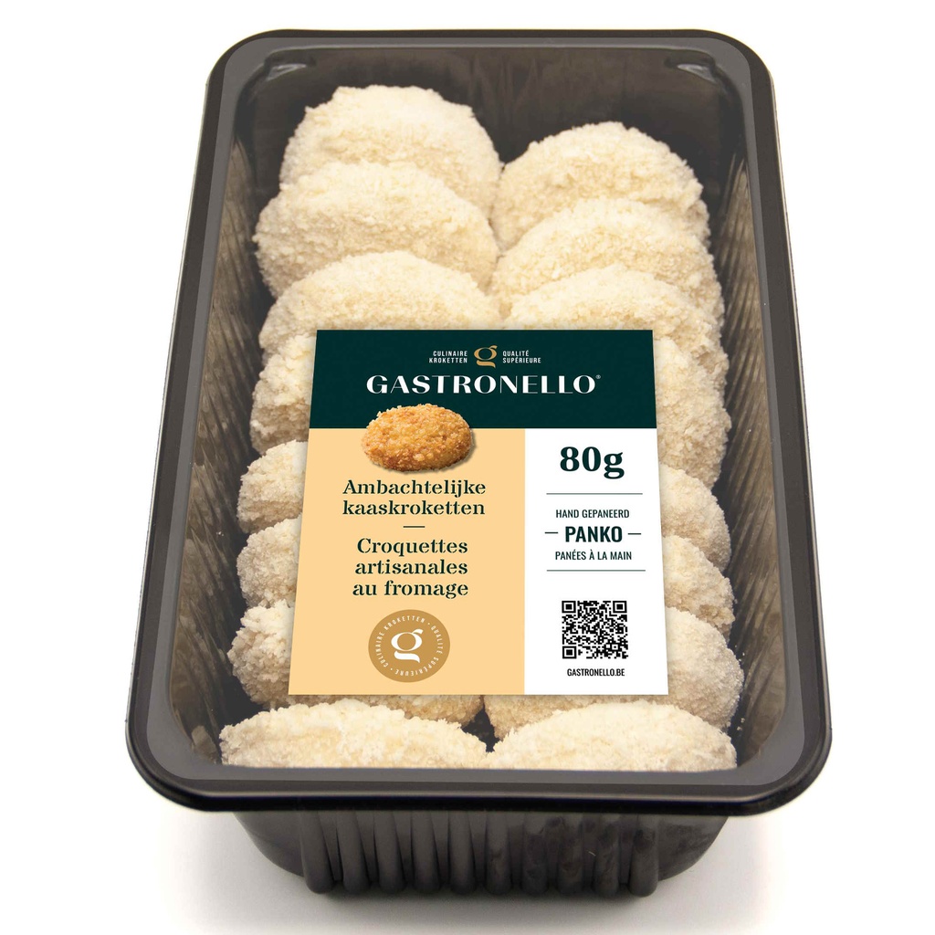 Ambachterlijke Kaaskroket Panko Gastronello 16 x 80 gr