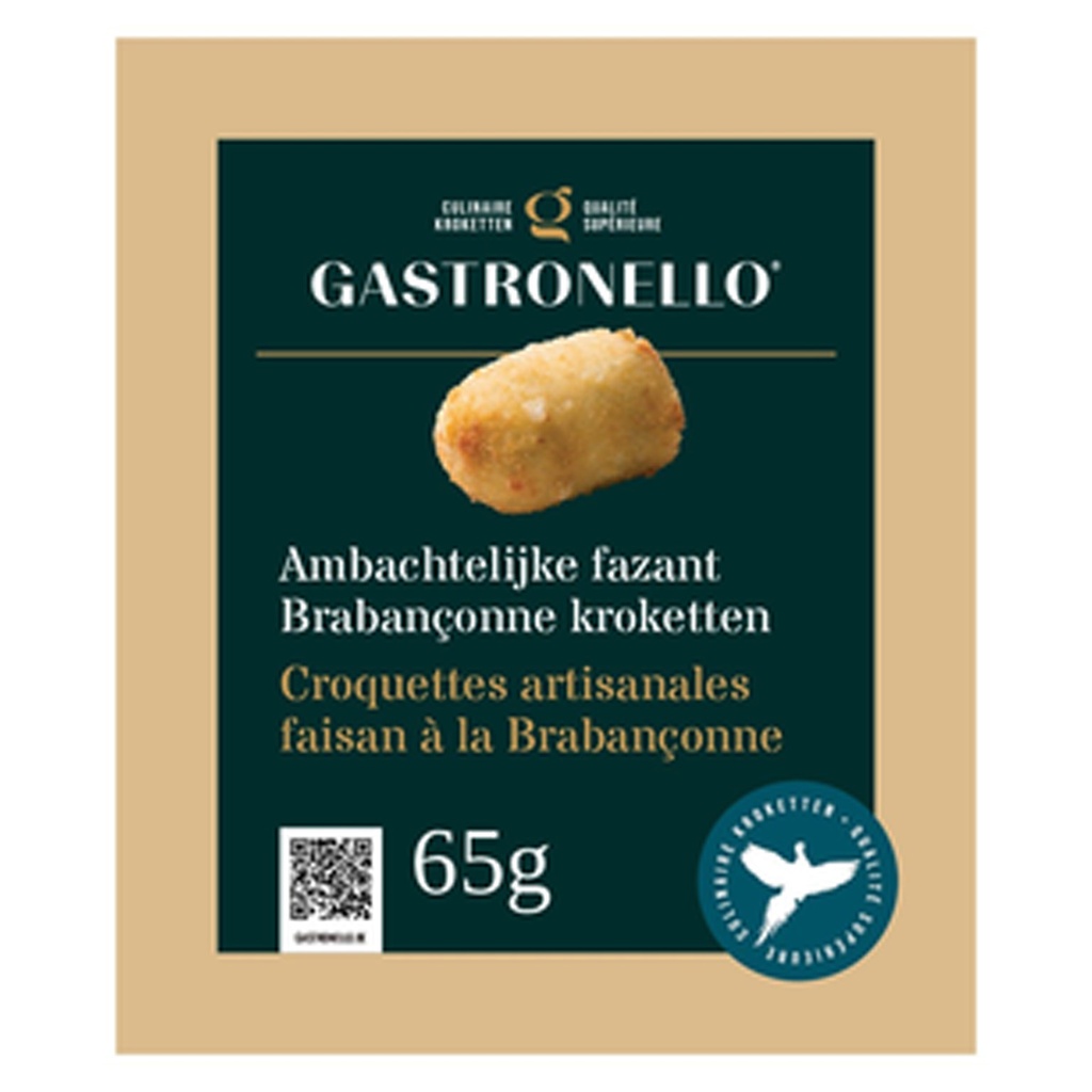 Croquette Artisanale de Faisan à la Brabançonne 12 x 65 gr