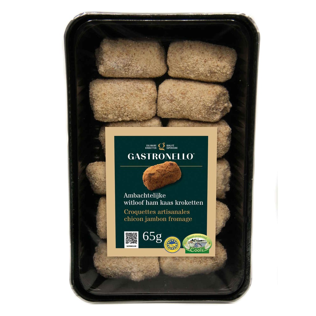 Kroket Witloof/Ham/Kaas Gastronello 12 x 65 gr