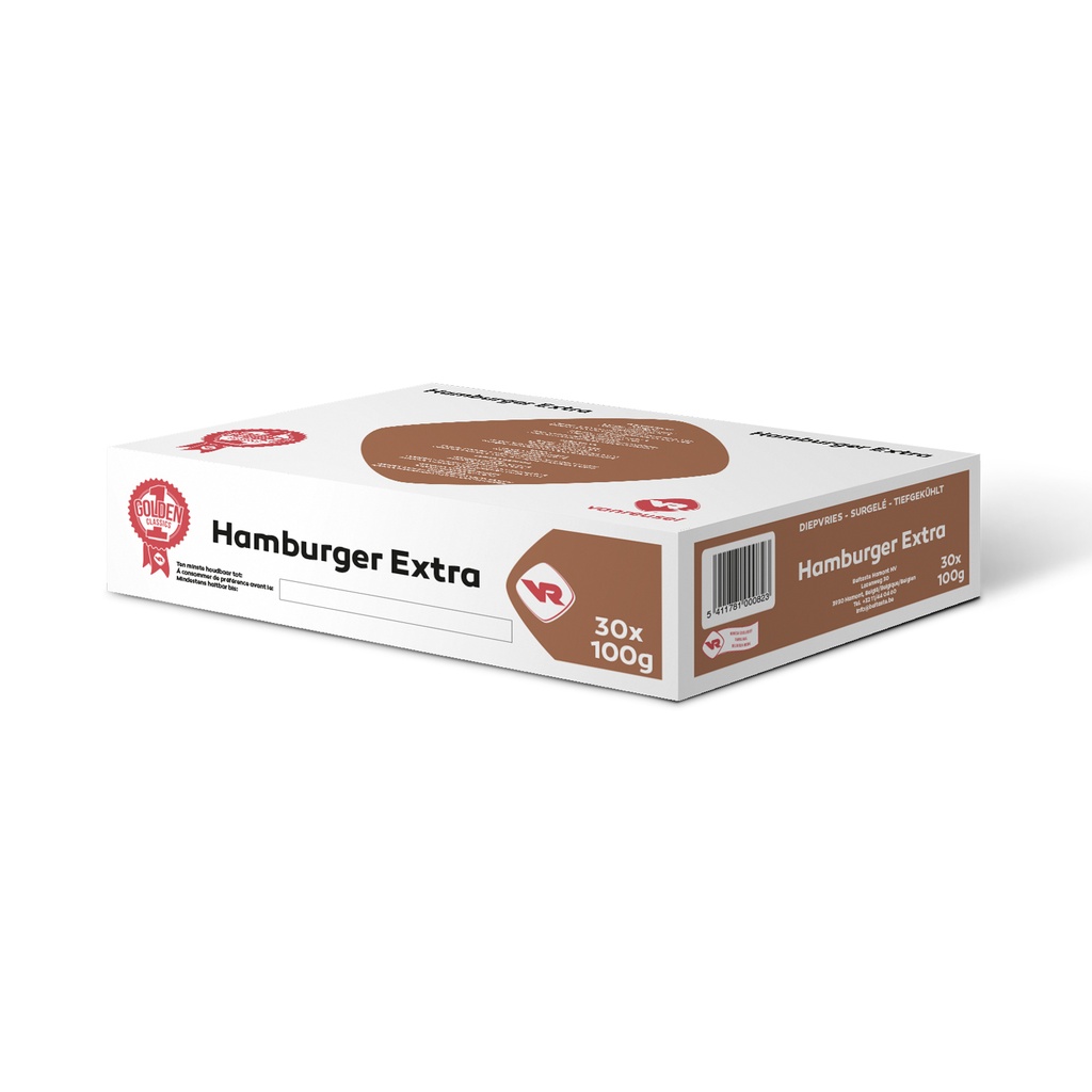 Hamburger Extra Vanreusel 30 x 100 gr