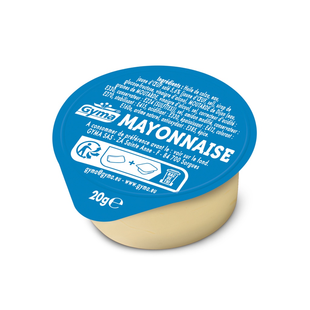 Saus Porties Mayonaise Gyma 216 x 20 gr