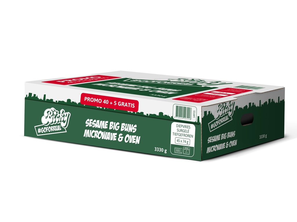 Bicky Pain Sesam Whoppers Microwave 45 x 74 gr