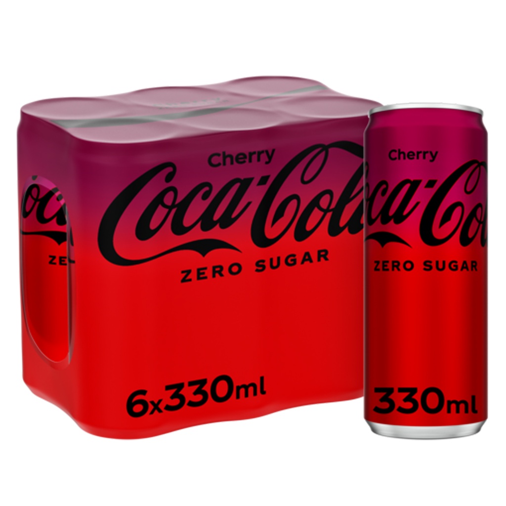 Coca Cola Zero Cherry Blik Sleek 24 x 33 cl