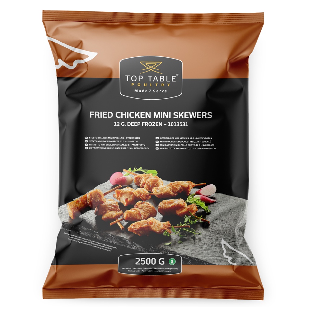1013531 Brochette de Poulet Frit 12g Top Table 2,5kg